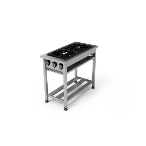 Fogão a Gás 2 Bocas Horizontal de Encosto – Grelha 30cm