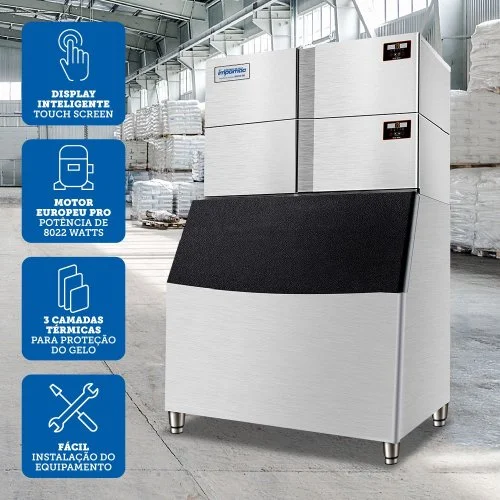 Máquina de Gelo Cubo TH4000 – Até 1.800 Kg/dia