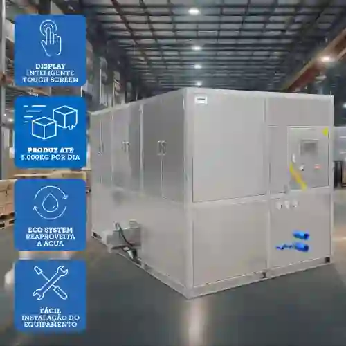 MÁQUINA DE GELO INDUSTRIAL CUBO IC50 – ATÉ 5.000 KG/DIA