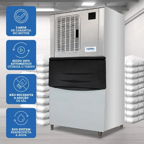 Máquina de Gelo Escama SK-103 – Até 1.200 Kg/dia