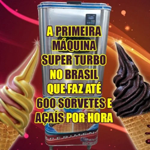 MAQUINA DE SORVETE EXPRESSO E AÇAI 