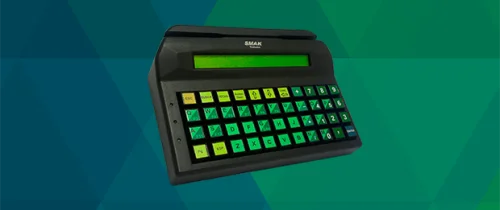 SKO-44 LCM  Teclado Óptico de 44 teclas com Leitor de Cartão Magnético