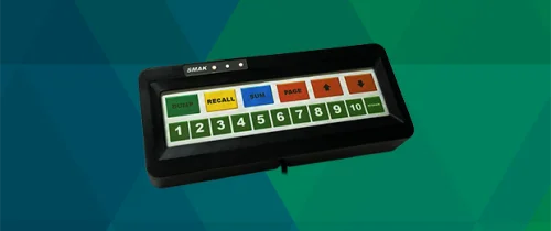 SKT-17  Teclado Bump Bar para KDS de 17 teclas Touch Capacitivo