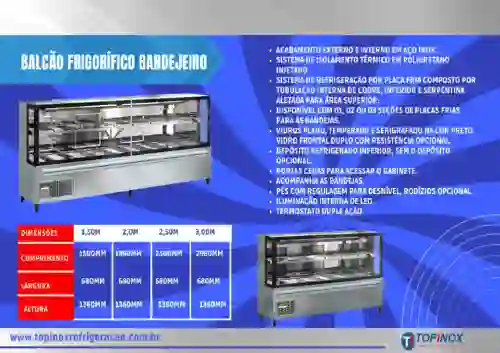 BALCAO FRIGORIFICO BANDEIJEIRO 
